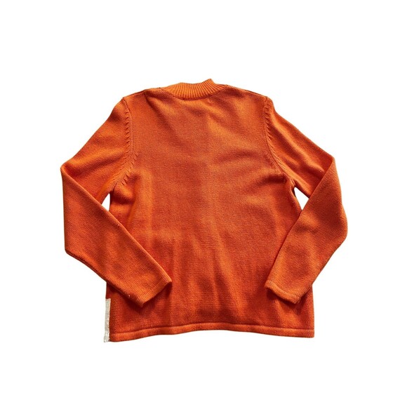 VTG Tiara international Snowman Christmas Collection Beaded Knit Sweater Zip XL - Picture 2 of 8